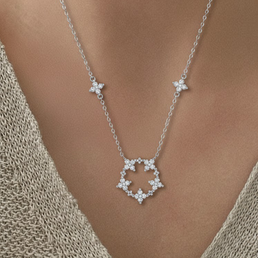 Floral Star Necklace