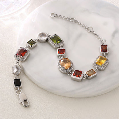 Multi Colored Cubic Bracelet