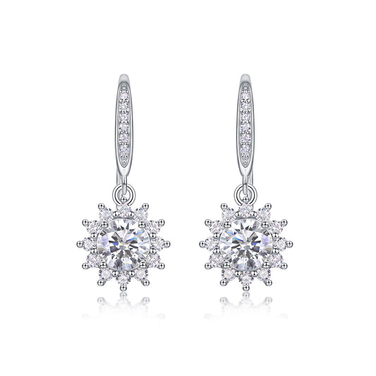 Snowflake Drop Earrings