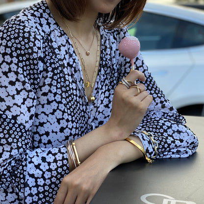 Gold Wide Band Cocktail Ring