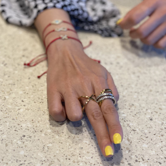 Gold Wide Band Cocktail Ring