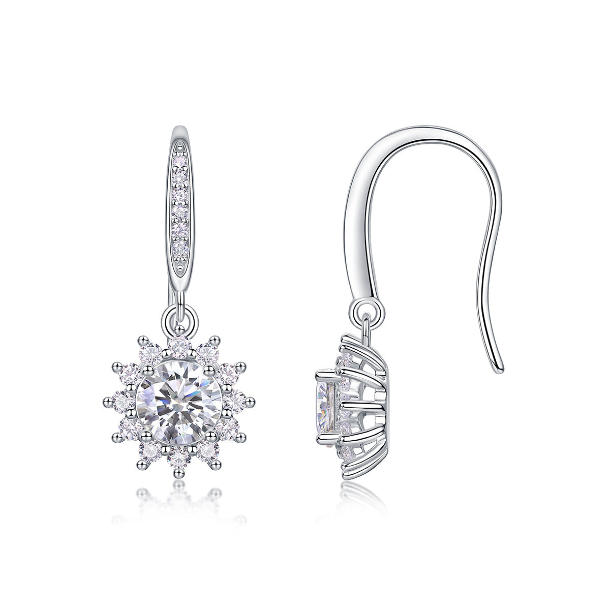 Snowflake Drop Earrings