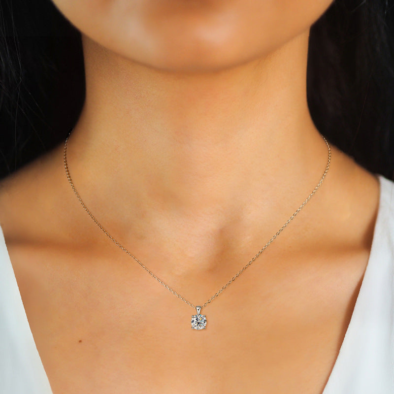 Aura Solitaire Necklace