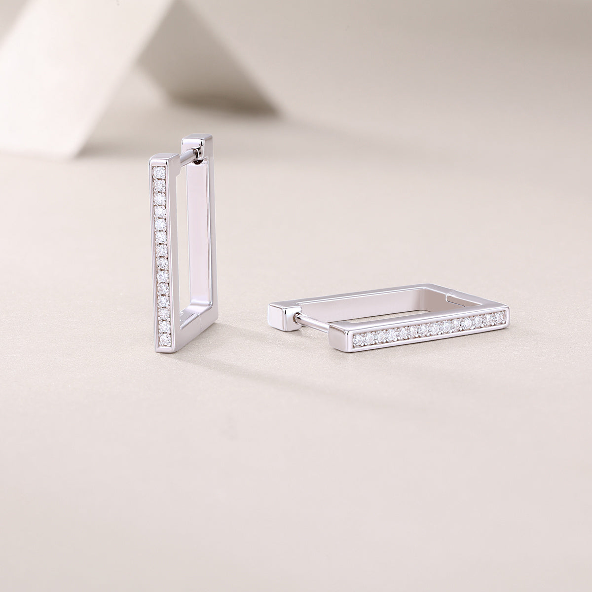 Sleek Bar Hoop Earrings