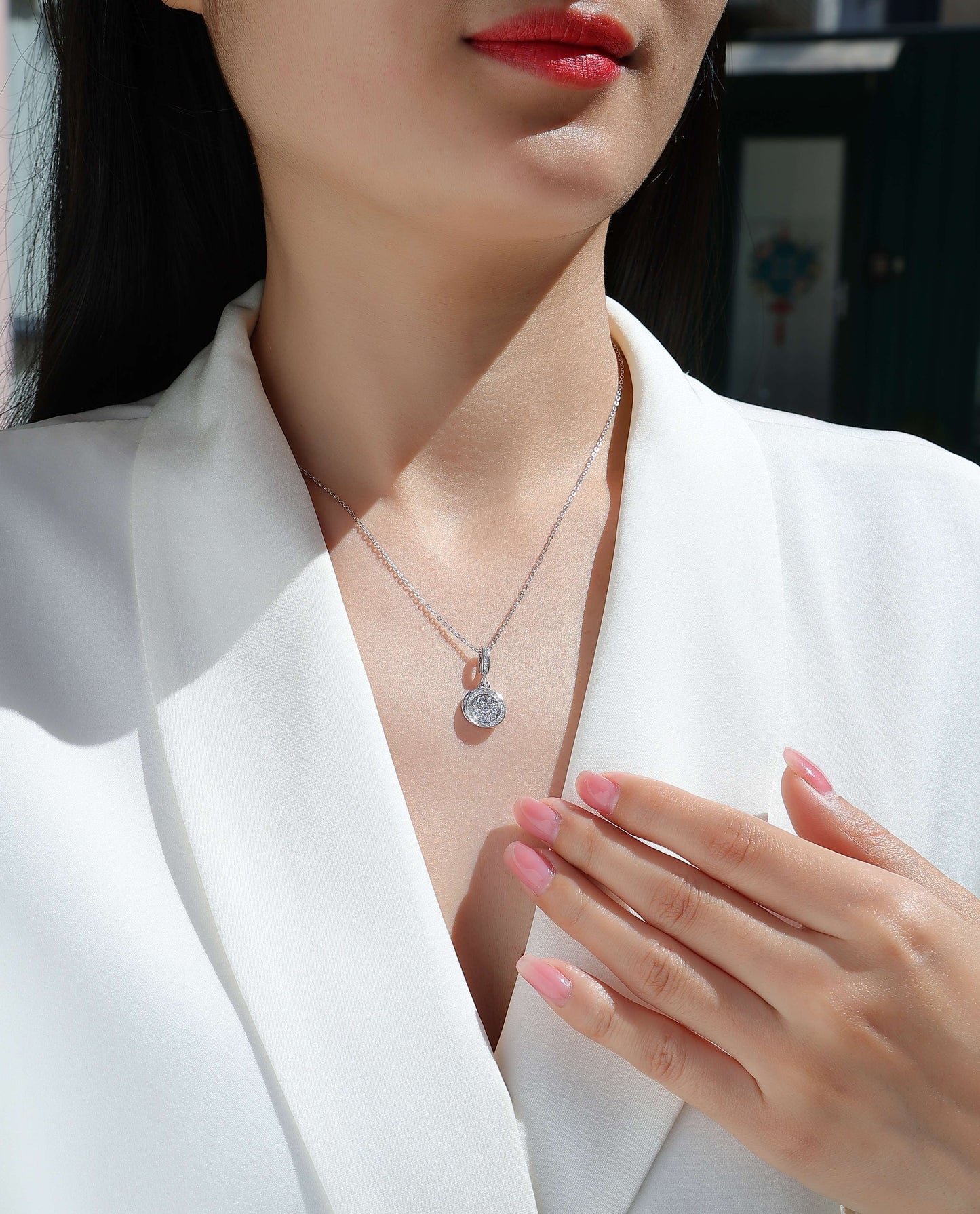 Double Ring Necklace