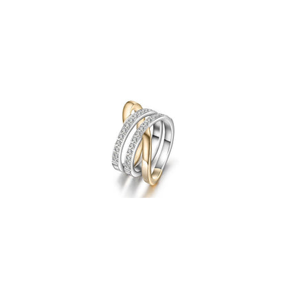 Gold Wide Band Cocktail Ring