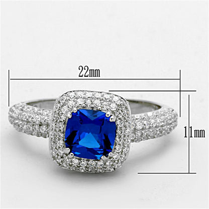 London Blue Halo Ring