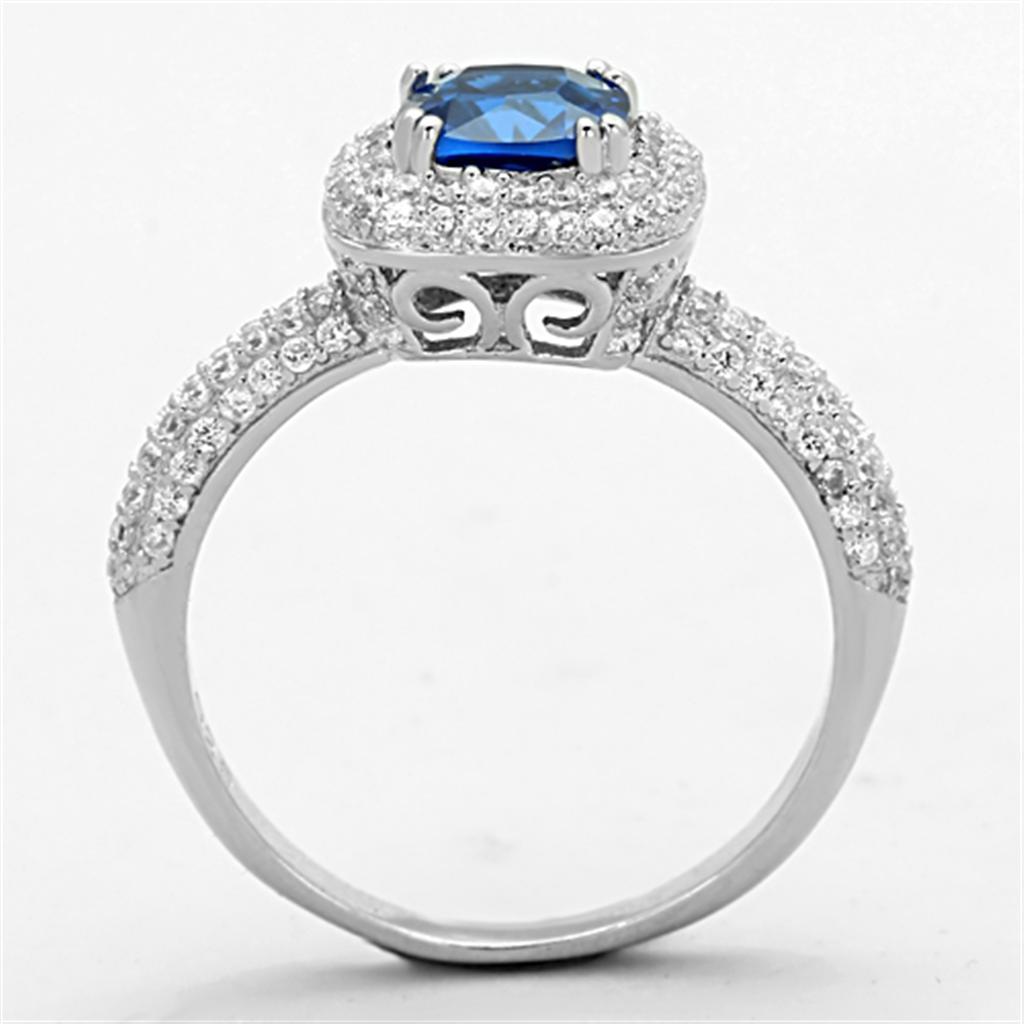 London Blue Halo Ring
