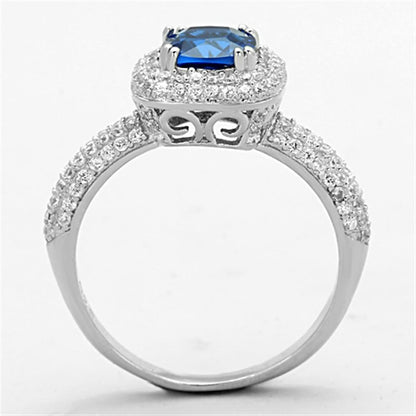 London Blue Halo Ring