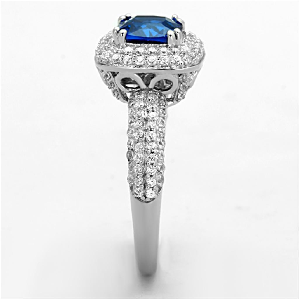 London Blue Halo Ring