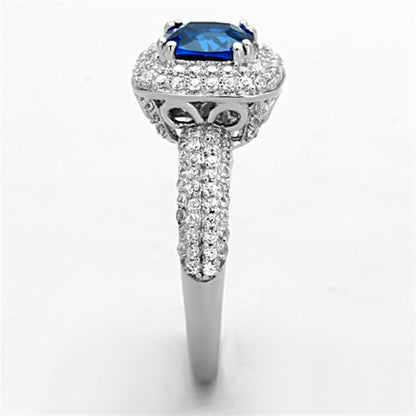 London Blue Halo Ring